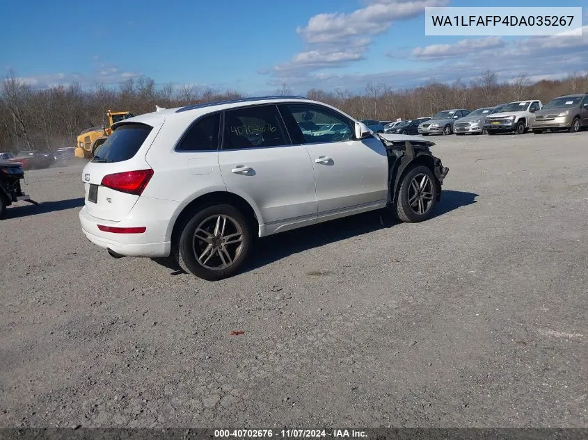 2013 Audi Q5 2.0T Premium VIN: WA1LFAFP4DA035267 Lot: 40702676