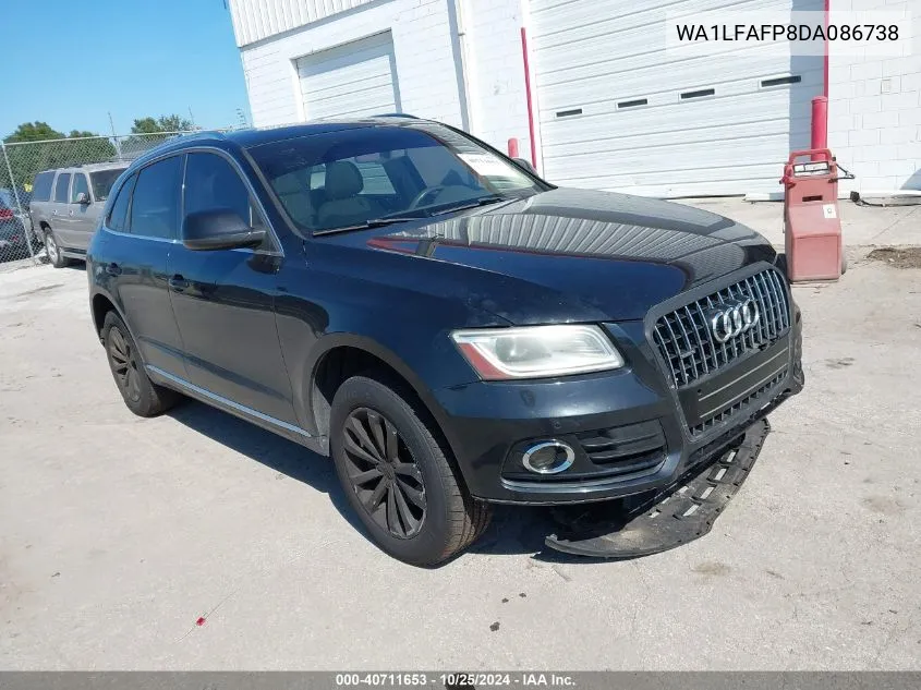 2013 Audi Q5 2.0T Premium VIN: WA1LFAFP8DA086738 Lot: 40711653