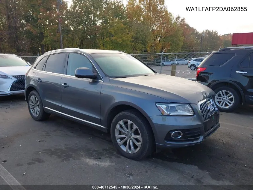 2013 Audi Q5 2.0T Premium VIN: WA1LFAFP2DA062855 Lot: 40712545