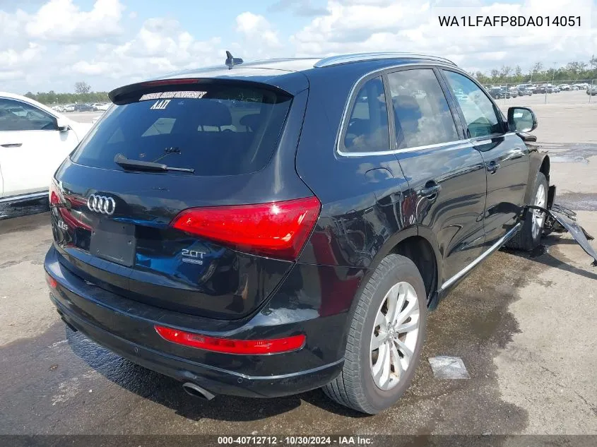 2013 Audi Q5 2.0T Premium VIN: WA1LFAFP8DA014051 Lot: 40712712