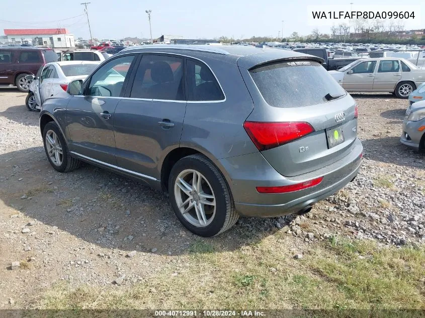 2013 Audi Q5 2.0T Premium VIN: WA1LFAFP8DA099604 Lot: 40712991