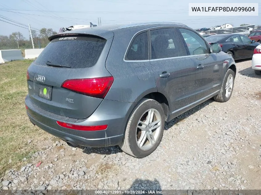 2013 Audi Q5 2.0T Premium VIN: WA1LFAFP8DA099604 Lot: 40712991