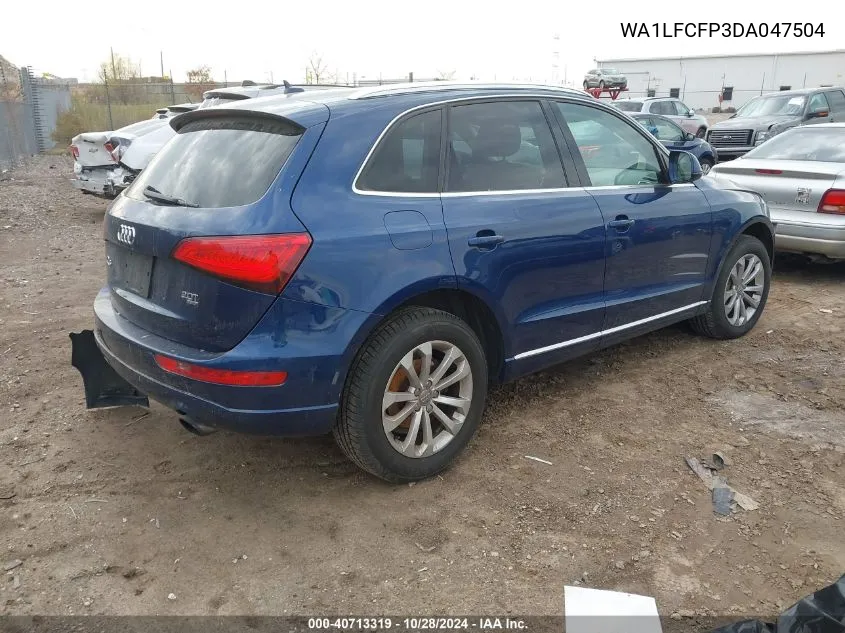 2013 Audi Q5 VIN: WA1LFCFP3DA047504 Lot: 40713319