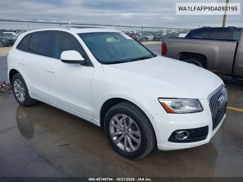 2013 Audi Q5 2.0T Premium VIN: WA1LFAFP9DA093195 Lot: 40749794