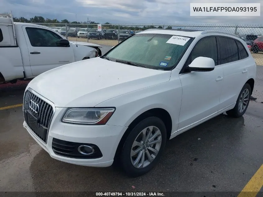 2013 Audi Q5 2.0T Premium VIN: WA1LFAFP9DA093195 Lot: 40749794