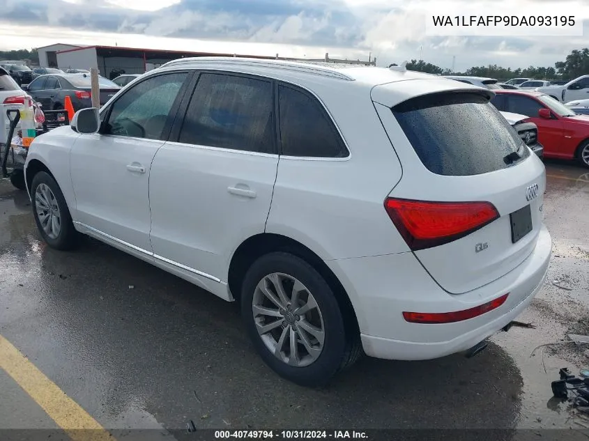 2013 Audi Q5 2.0T Premium VIN: WA1LFAFP9DA093195 Lot: 40749794