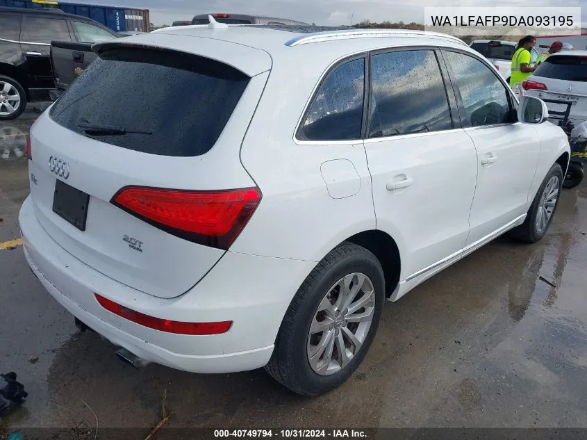 2013 Audi Q5 2.0T Premium VIN: WA1LFAFP9DA093195 Lot: 40749794