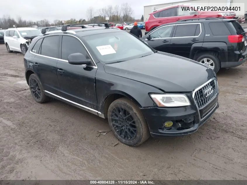 2013 Audi Q5 2.0T Premium VIN: WA1LFAFP2DA094401 Lot: 40804328