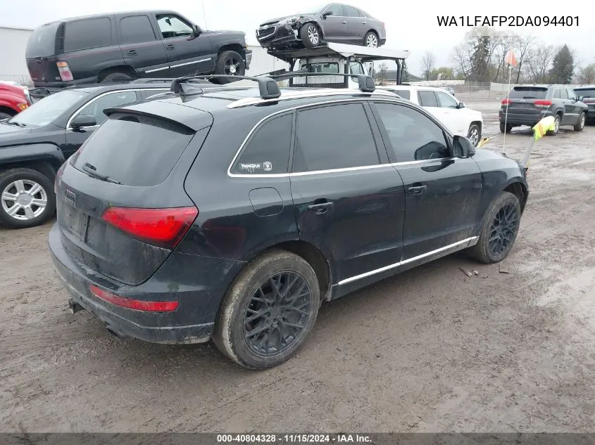 2013 Audi Q5 2.0T Premium VIN: WA1LFAFP2DA094401 Lot: 40804328