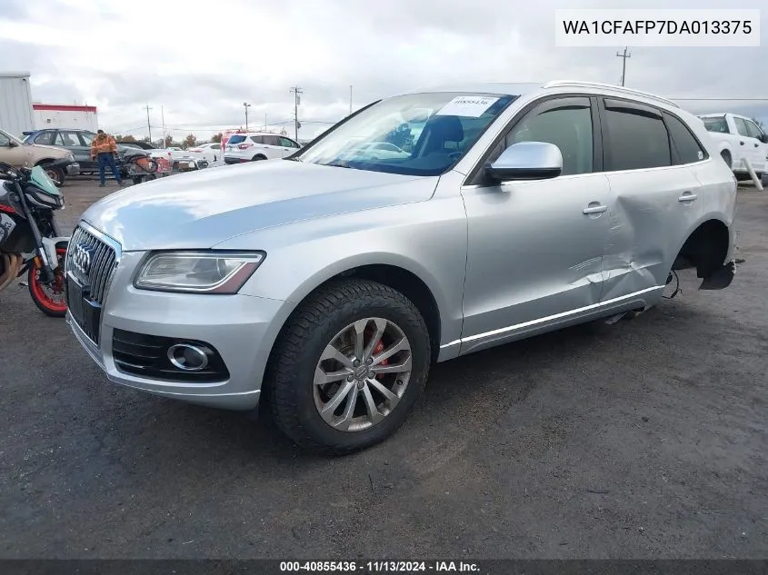 2013 Audi Q5 2.0T Premium VIN: WA1CFAFP7DA013375 Lot: 40855436