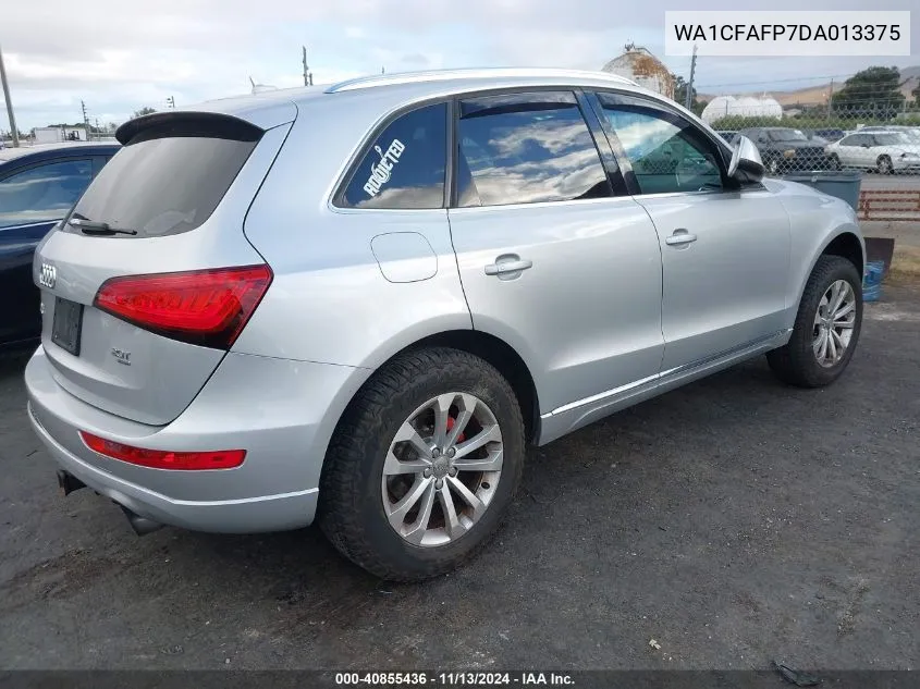 2013 Audi Q5 2.0T Premium VIN: WA1CFAFP7DA013375 Lot: 40855436