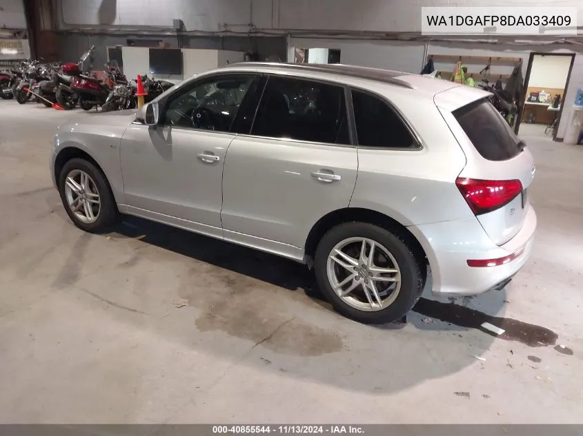 2013 Audi Q5 3.0T Premium Plus VIN: WA1DGAFP8DA033409 Lot: 40855544