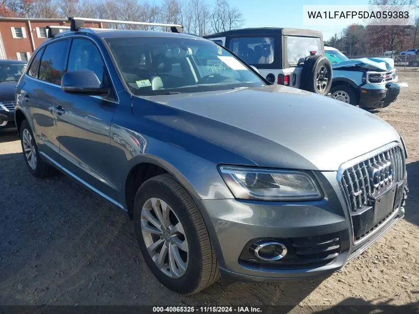 2013 Audi Q5 2.0T Premium VIN: WA1LFAFP5DA059383 Lot: 40865325