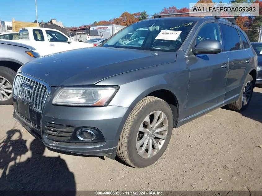 2013 Audi Q5 2.0T Premium VIN: WA1LFAFP5DA059383 Lot: 40865325