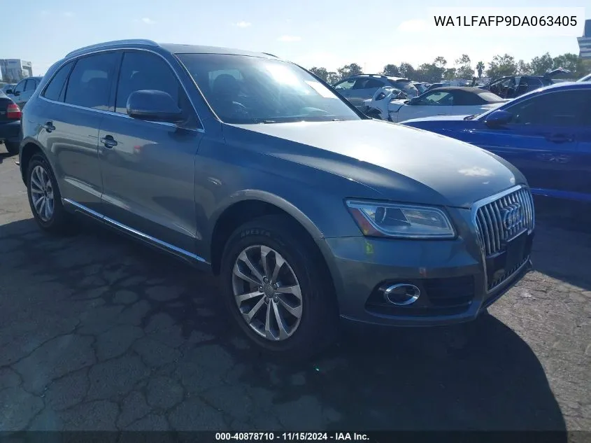 2013 Audi Q5 2.0T Premium VIN: WA1LFAFP9DA063405 Lot: 40878710