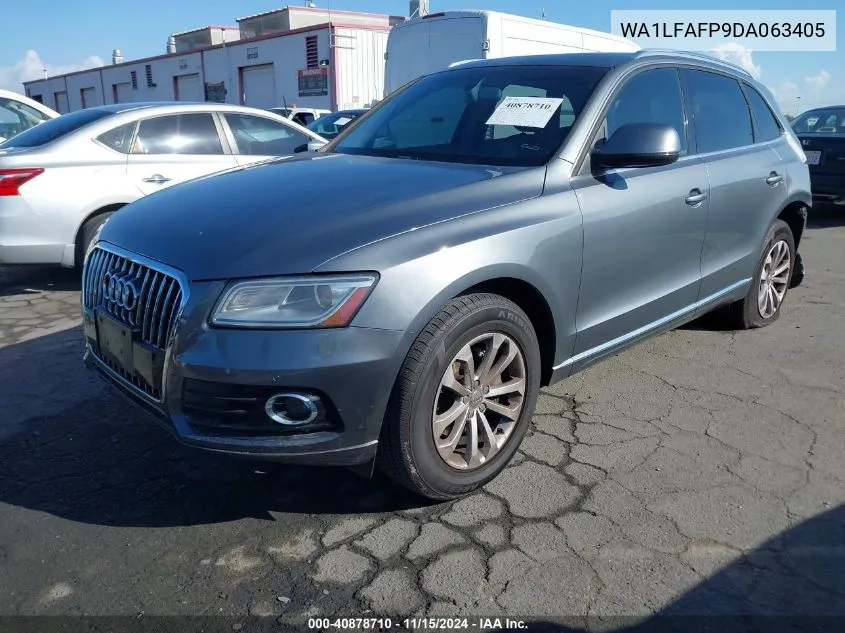 2013 Audi Q5 2.0T Premium VIN: WA1LFAFP9DA063405 Lot: 40878710