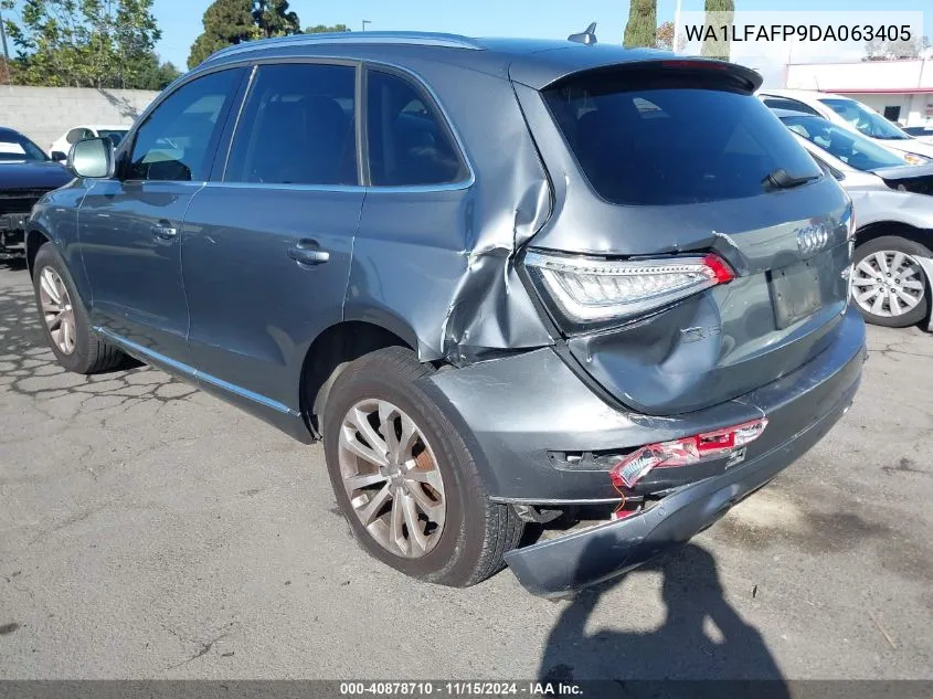 2013 Audi Q5 2.0T Premium VIN: WA1LFAFP9DA063405 Lot: 40878710