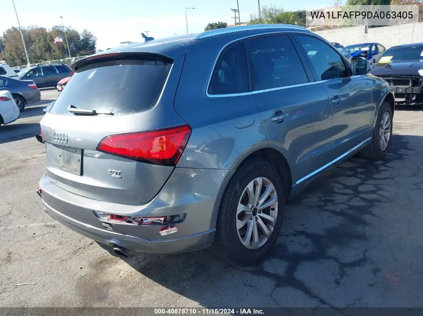 2013 Audi Q5 2.0T Premium VIN: WA1LFAFP9DA063405 Lot: 40878710