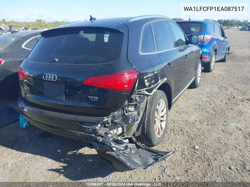 2014 Audi Q5 VIN: WA1LFCFP1EA087517 Lot: 12086207