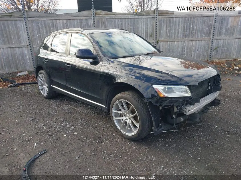 2014 Audi Q5 VIN: WA1CFCFP6EA106286 Lot: 12144327