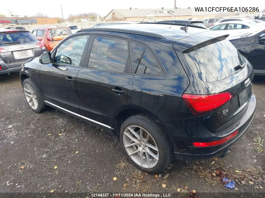 2014 Audi Q5 VIN: WA1CFCFP6EA106286 Lot: 12144327