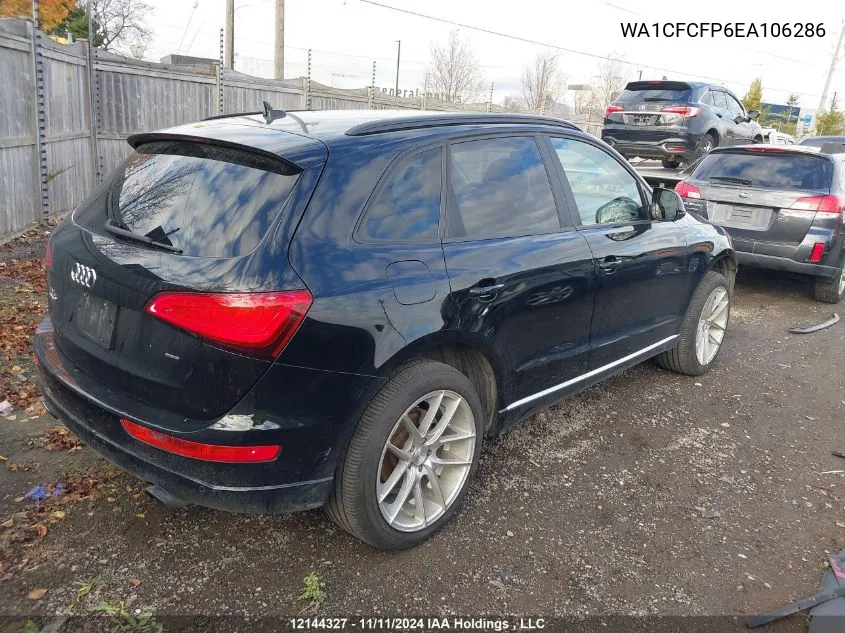 2014 Audi Q5 VIN: WA1CFCFP6EA106286 Lot: 12144327