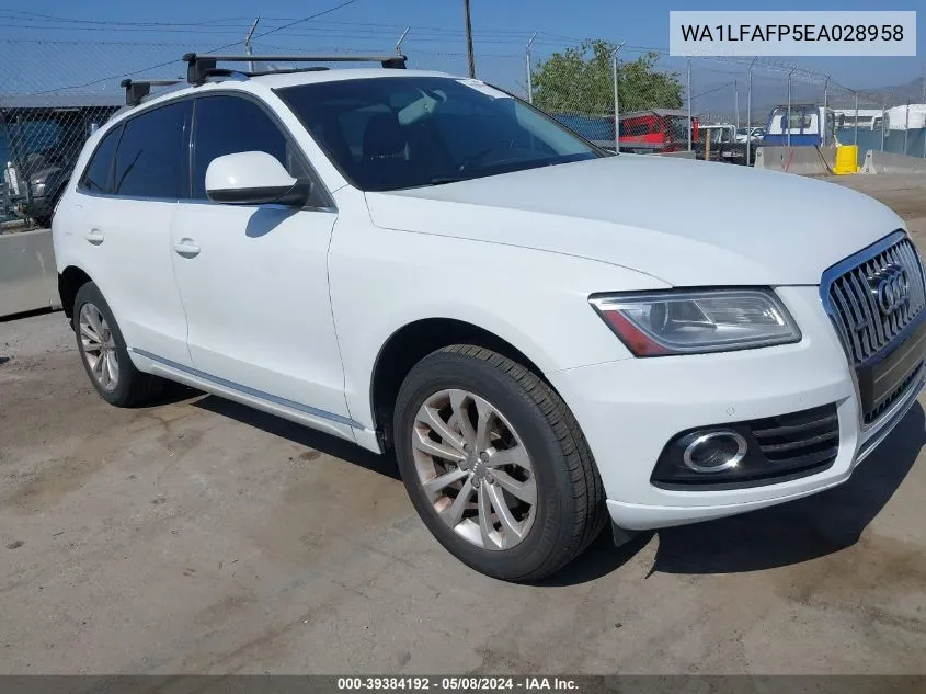 WA1LFAFP5EA028958 2014 Audi Q5 2.0T Premium