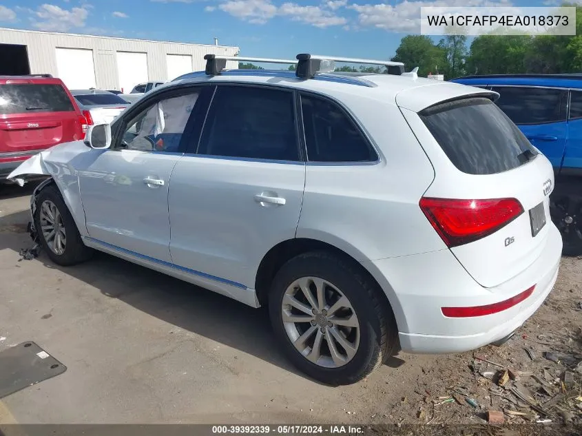 2014 Audi Q5 2.0T Premium VIN: WA1CFAFP4EA018373 Lot: 39392339