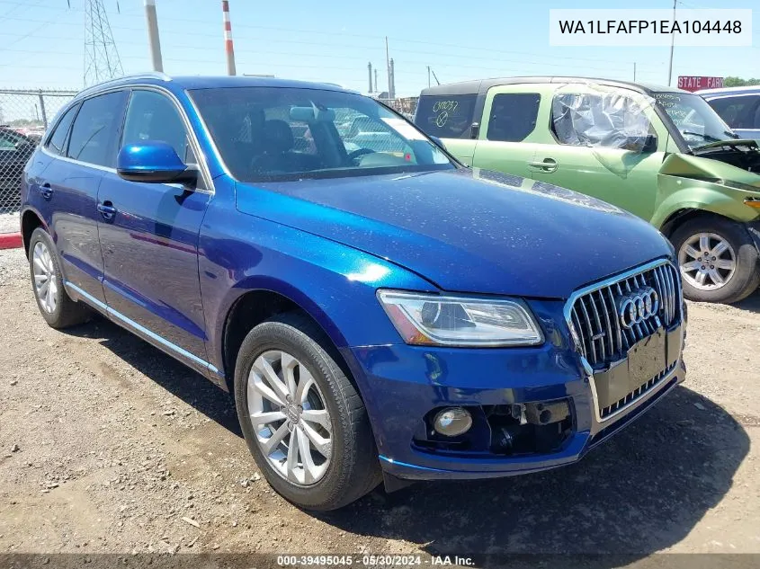 2014 Audi Q5 2.0T Premium VIN: WA1LFAFP1EA104448 Lot: 39495045