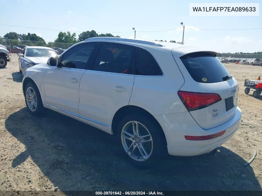 2014 Audi Q5 2.0T Premium VIN: WA1LFAFP7EA089633 Lot: 39701642