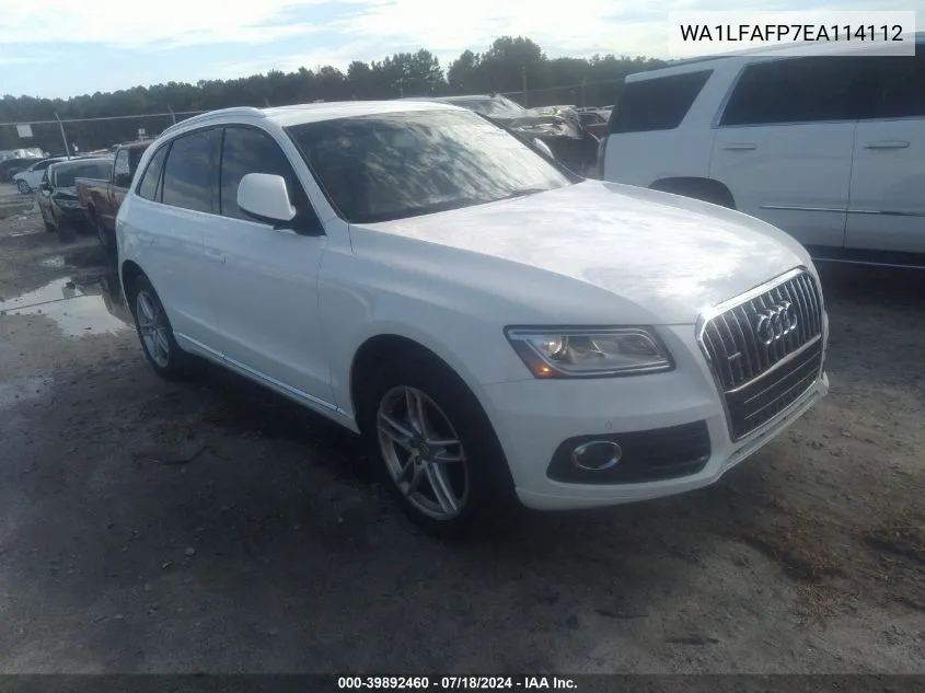 2014 Audi Q5 2.0T Premium VIN: WA1LFAFP7EA114112 Lot: 39892460