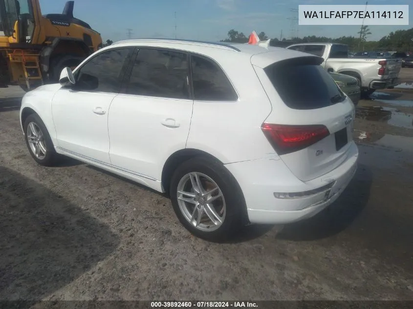 2014 Audi Q5 2.0T Premium VIN: WA1LFAFP7EA114112 Lot: 39892460