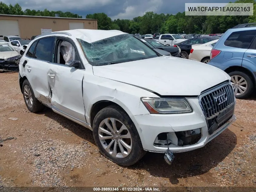 2014 Audi Q5 2.0T Premium VIN: WA1CFAFP1EA002163 Lot: 39893345