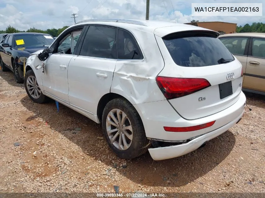 2014 Audi Q5 2.0T Premium VIN: WA1CFAFP1EA002163 Lot: 39893345