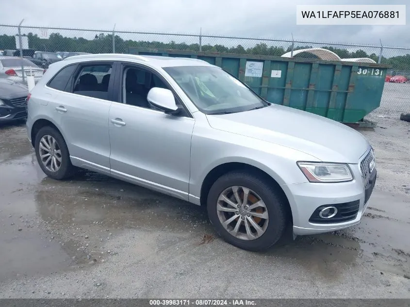 2014 Audi Q5 2.0T Premium VIN: WA1LFAFP5EA076881 Lot: 39983171