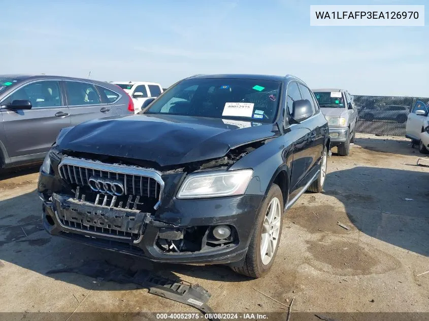 2014 Audi Q5 2.0T Premium VIN: WA1LFAFP3EA126970 Lot: 40052975