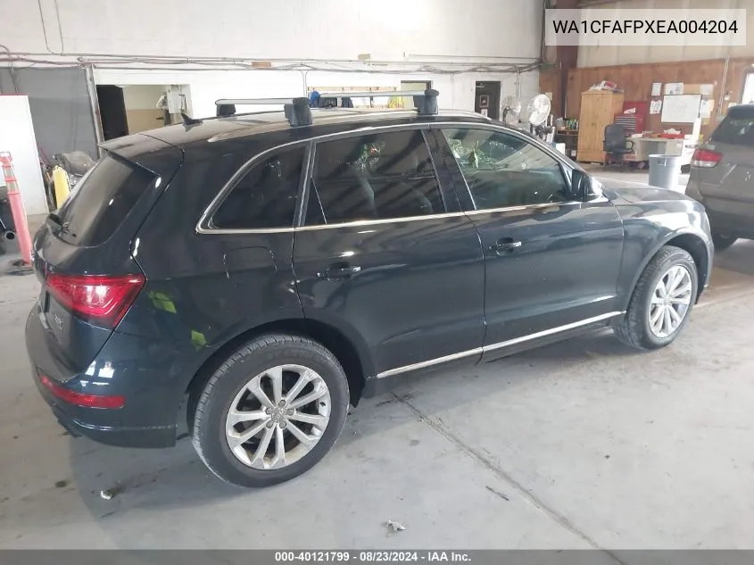 2014 Audi Q5 2.0T Premium VIN: WA1CFAFPXEA004204 Lot: 40121799