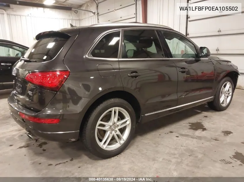 2014 Audi Q5 2.0T Premium VIN: WA1LFBFP0EA105502 Lot: 40135638