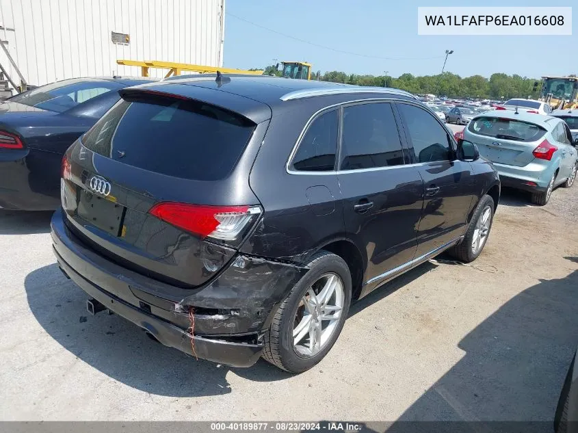 2014 Audi Q5 2.0T Premium VIN: WA1LFAFP6EA016608 Lot: 40189877