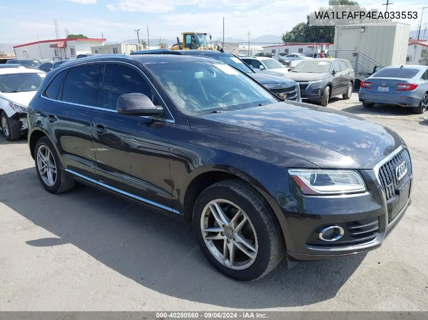 2014 Audi Q5 2.0T Premium VIN: WA1LFAFP4EA033553 Lot: 40280560