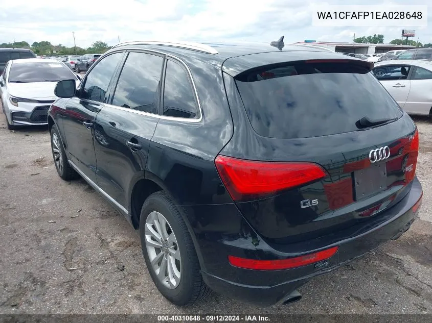 WA1CFAFP1EA028648 2014 Audi Q5 Premium