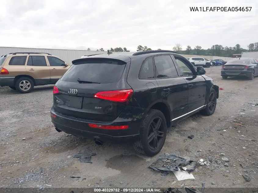 2014 Audi Q5 2.0T Premium VIN: WA1LFAFP0EA054657 Lot: 40329752