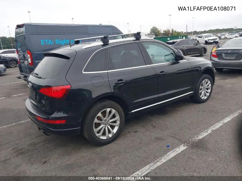 2014 Audi Q5 Premium Plus VIN: WA1LFAFP0EA108071 Lot: 40368041