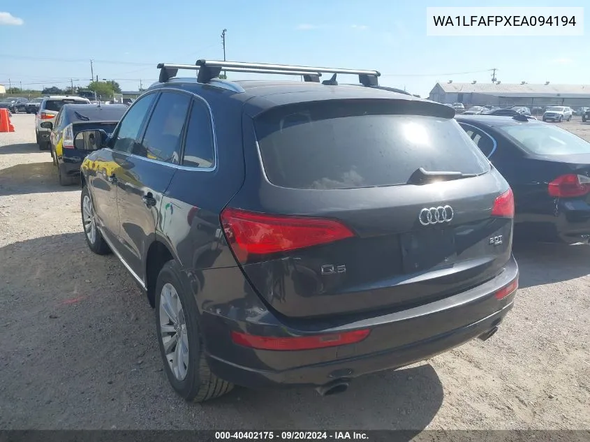 WA1LFAFPXEA094194 2014 Audi Q5 2.0T Premium