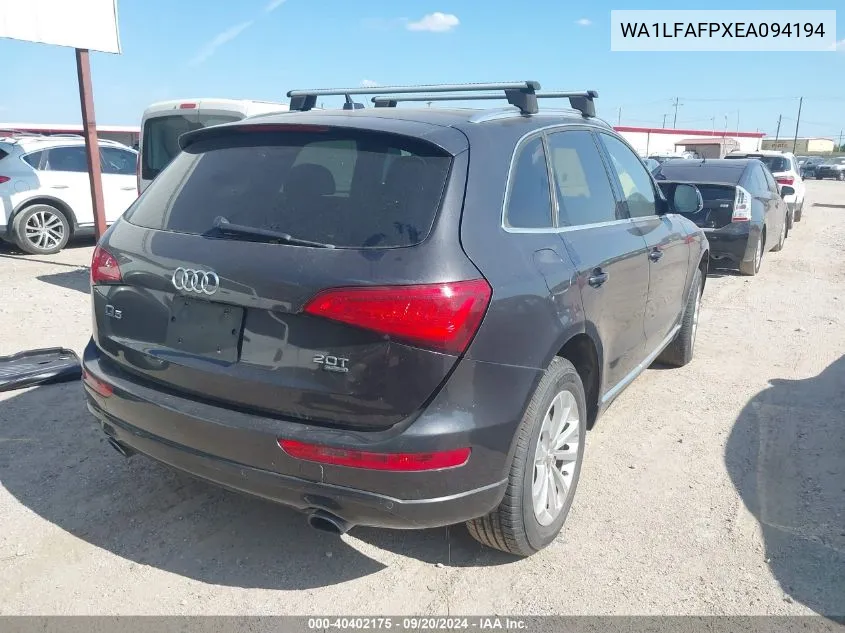 WA1LFAFPXEA094194 2014 Audi Q5 2.0T Premium