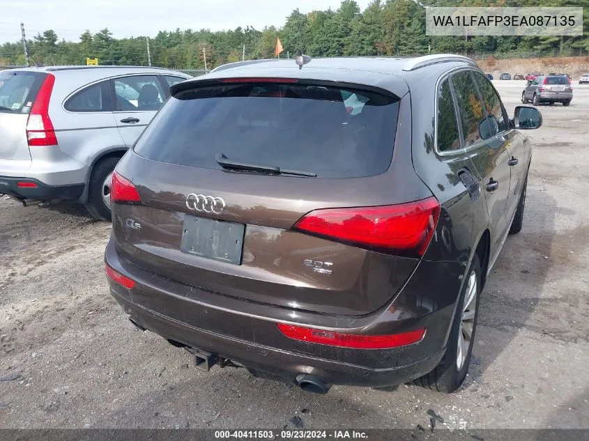 2014 Audi Q5 2.0T Premium VIN: WA1LFAFP3EA087135 Lot: 40411503