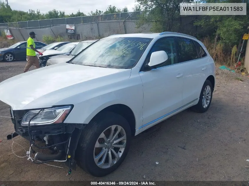 2014 Audi Q5 2.0T Premium VIN: WA1LFBFP5EA011583 Lot: 40416346