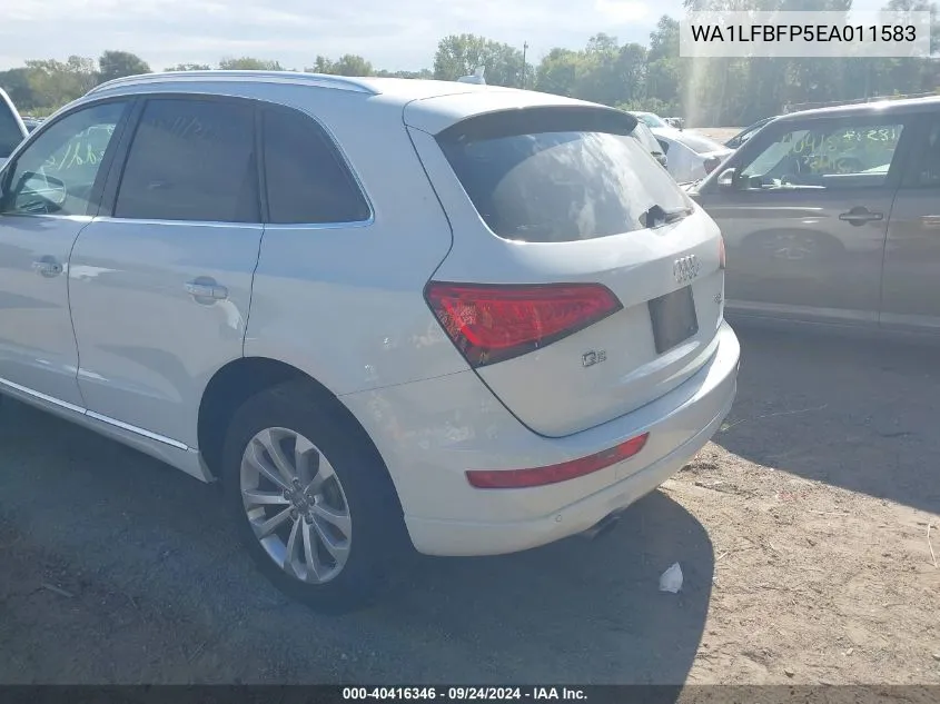 2014 Audi Q5 2.0T Premium VIN: WA1LFBFP5EA011583 Lot: 40416346