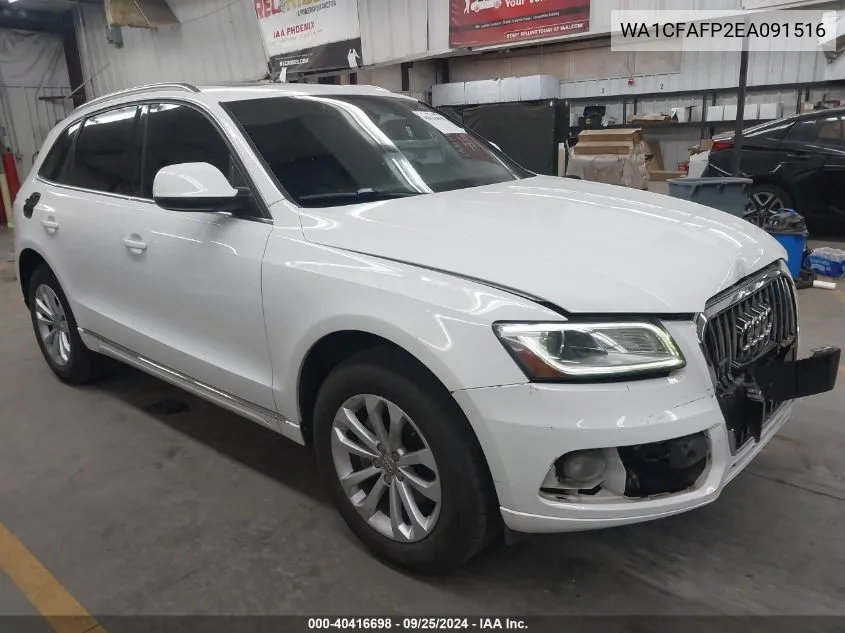 2014 Audi Q5 Premium VIN: WA1CFAFP2EA091516 Lot: 40416698