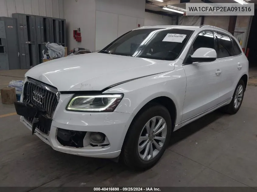 2014 Audi Q5 Premium VIN: WA1CFAFP2EA091516 Lot: 40416698